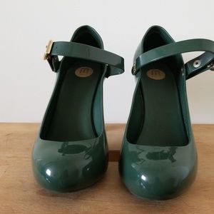 Barely worn melissa high heel mary janes